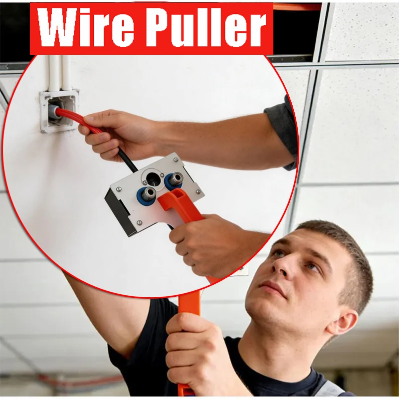 Power Tools Guide - เครื่องมือร้อยสายไฟแบบใหม่ รุ่นอัพเกรด สำหรับดึงและร้อยสายไฟฟ้า อุปกรณ์นำสายไฟ ตัวช่วยติดตั้งสายไฟ