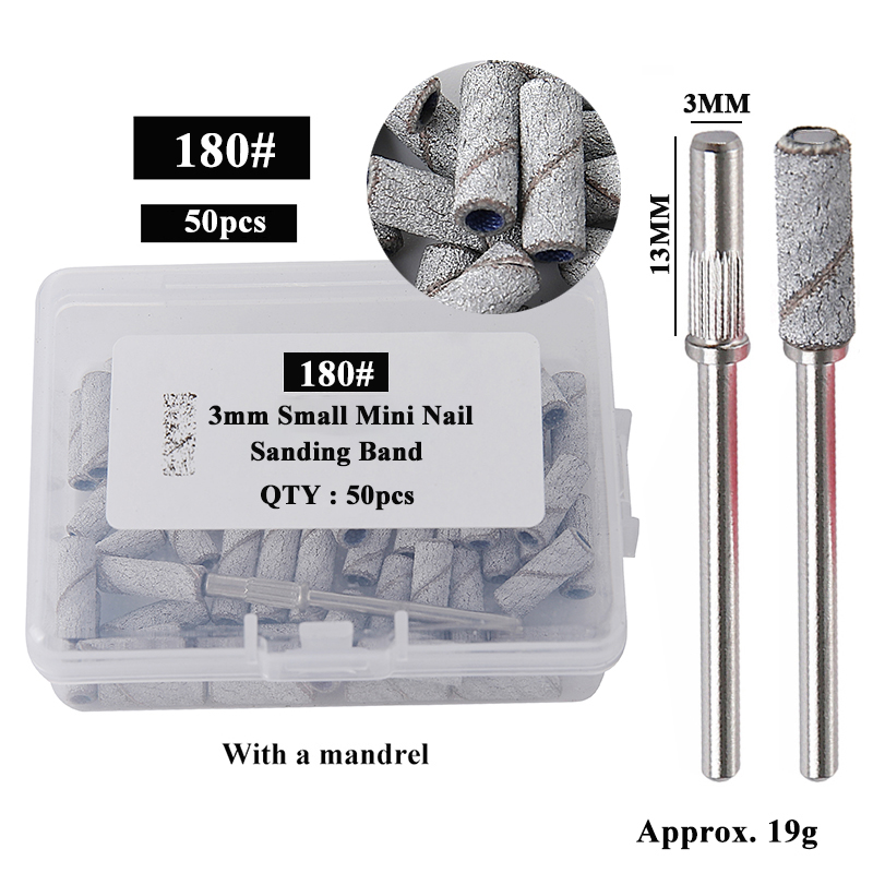 Power Tools Total - 50 ชิ้น/กล่อง 3 มม.Mini Sanding Bands
